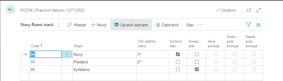 Status management states - Mail