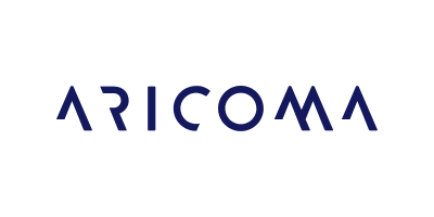 Aricoma logo modré